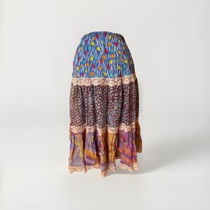 Koos Van Den Akker Skirt Vintage Tiered Patchwork, Rare Tribout John Wanamaker